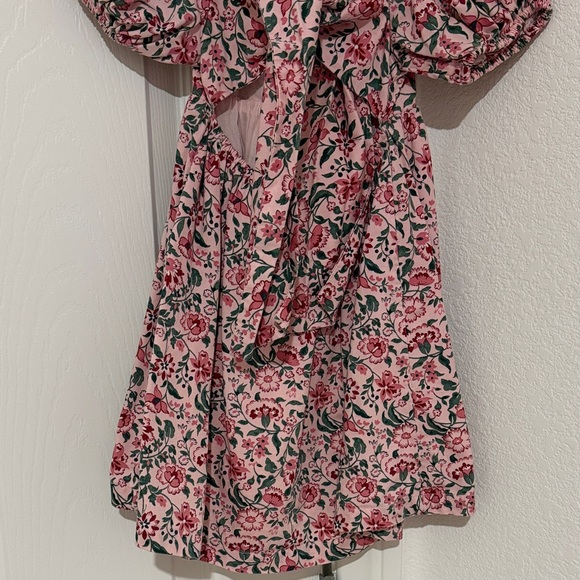 Nordstrom Floral Pink Puff Sleeve Top - Picture 6 of 7